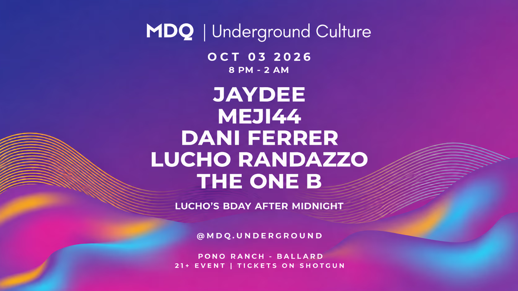 Mdq | Underground Culture At Pono Ranch