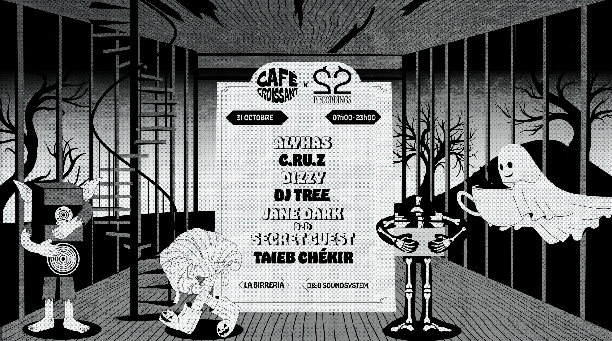 Café Croissant & 22recordings - Halloween Edition (16h)
