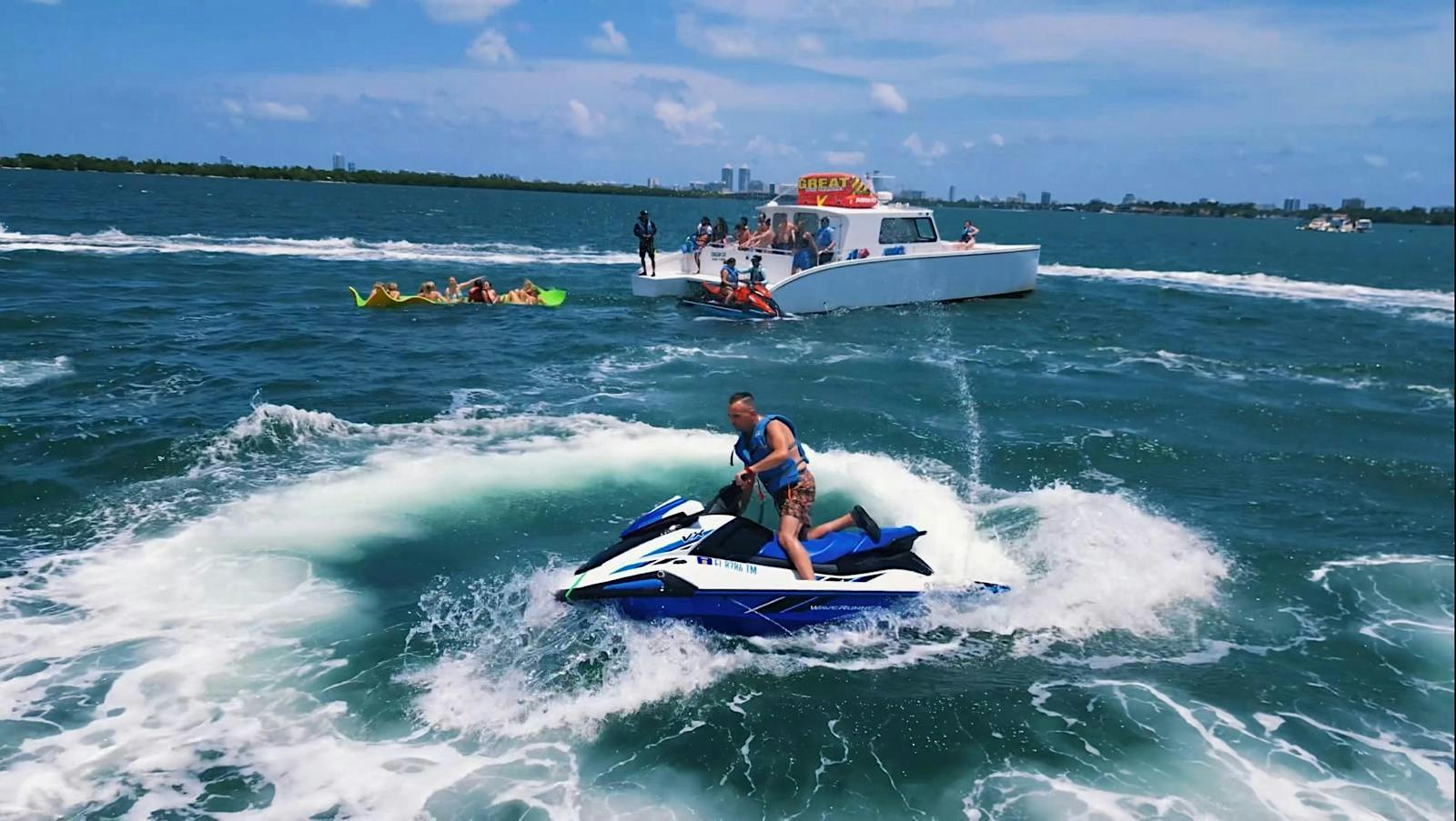 The Best Miami Water Adventure: Jet Skis, Banana Boat, Beer & Iconic Views!