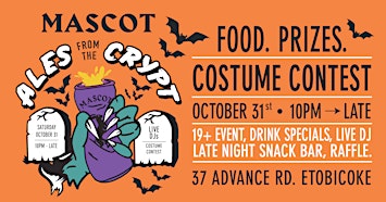 ALES from the CRYPT  Halloween Dance Party