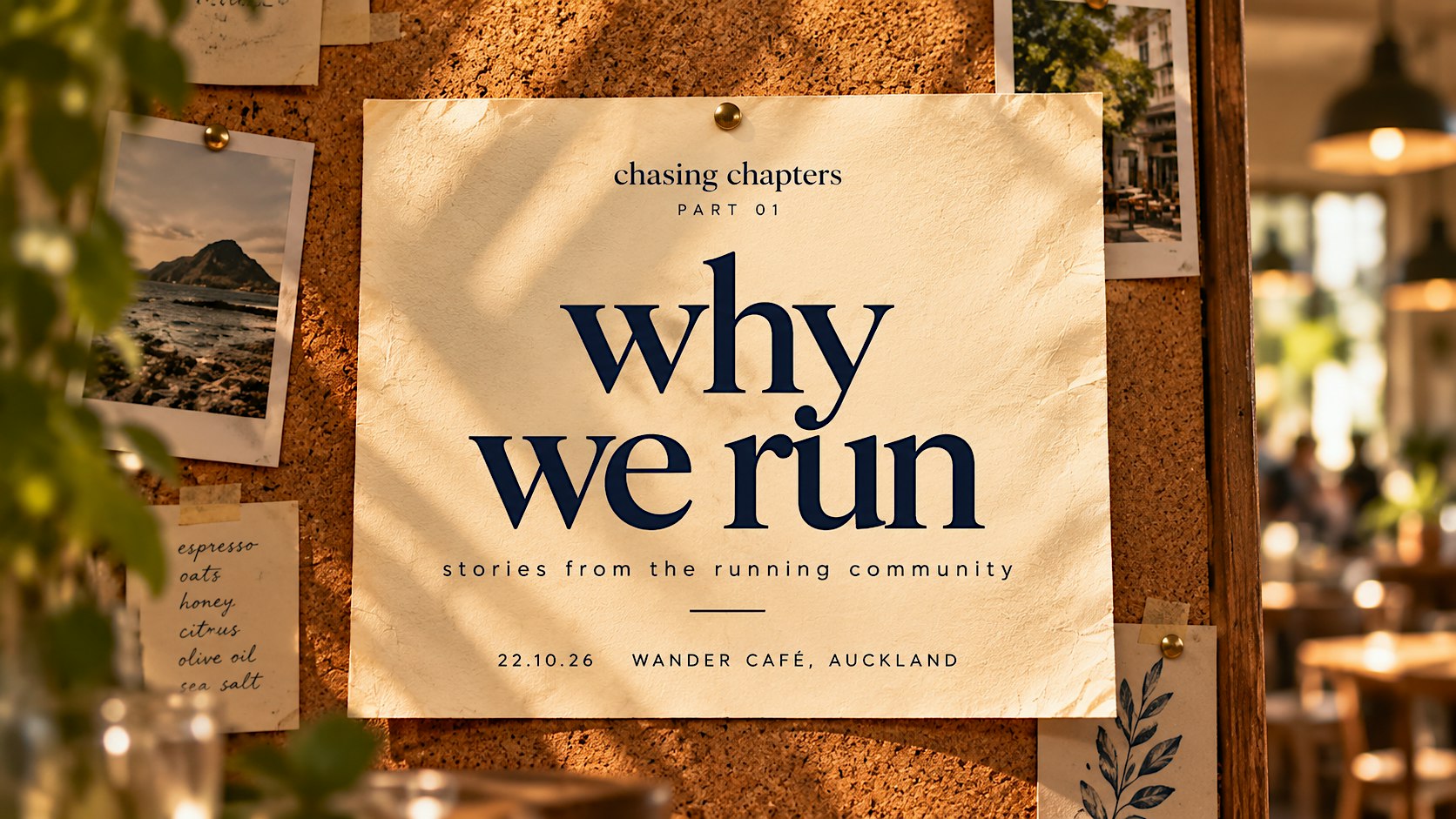 chasing chapters: pt. 01 | why we run