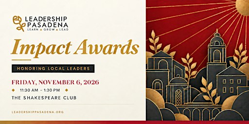 Leadership Pasadena Impact Awards 2026
