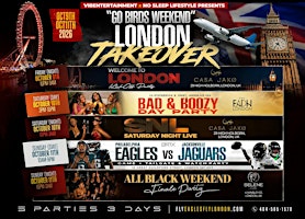 GO BIRDS LONDON, UK TAKEOVER!! Eagles vs Jaguars Game | 5 Parties 1 Price