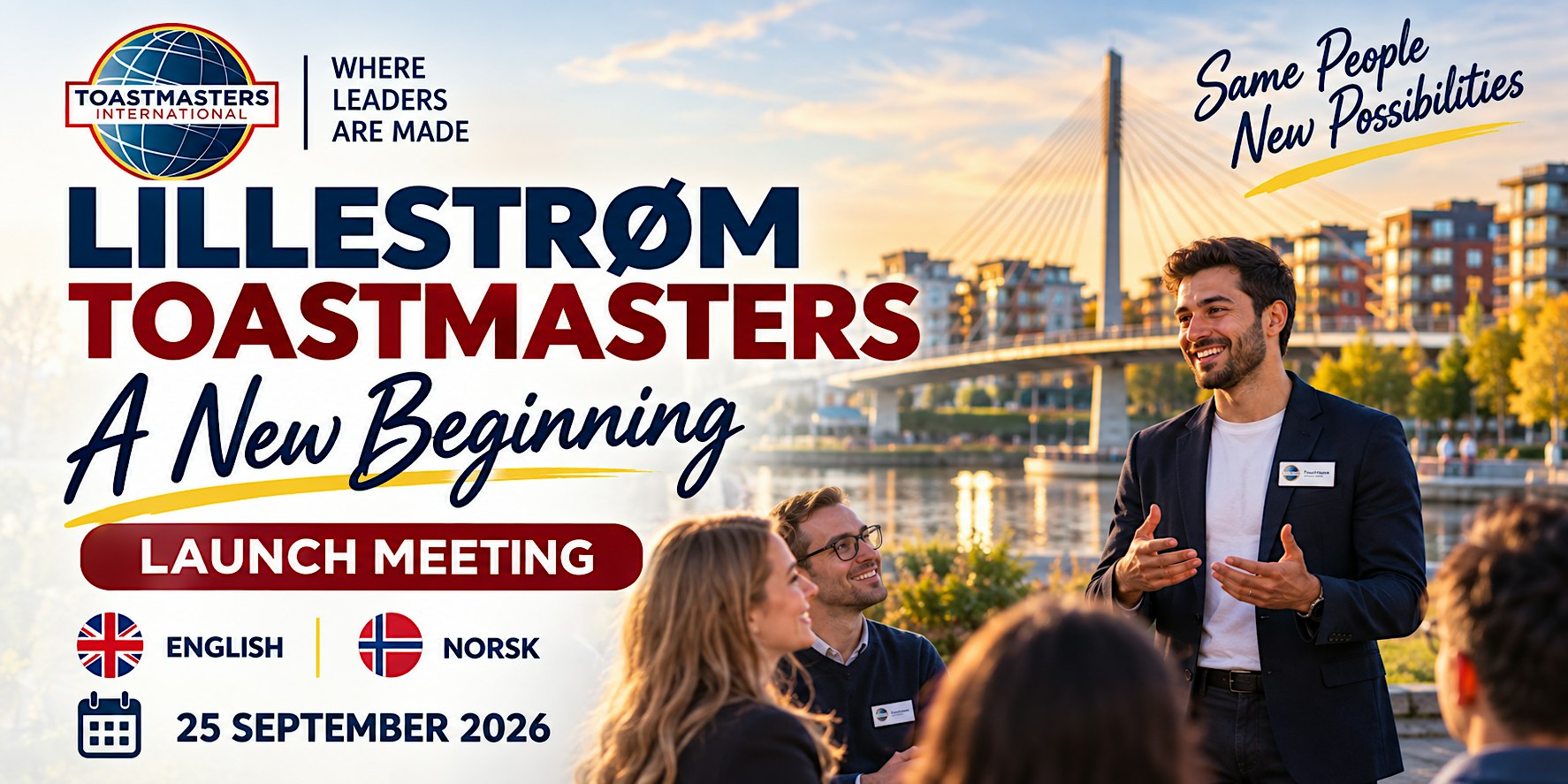 Lillestrøm Toastmasters Open House  – A New Beginning