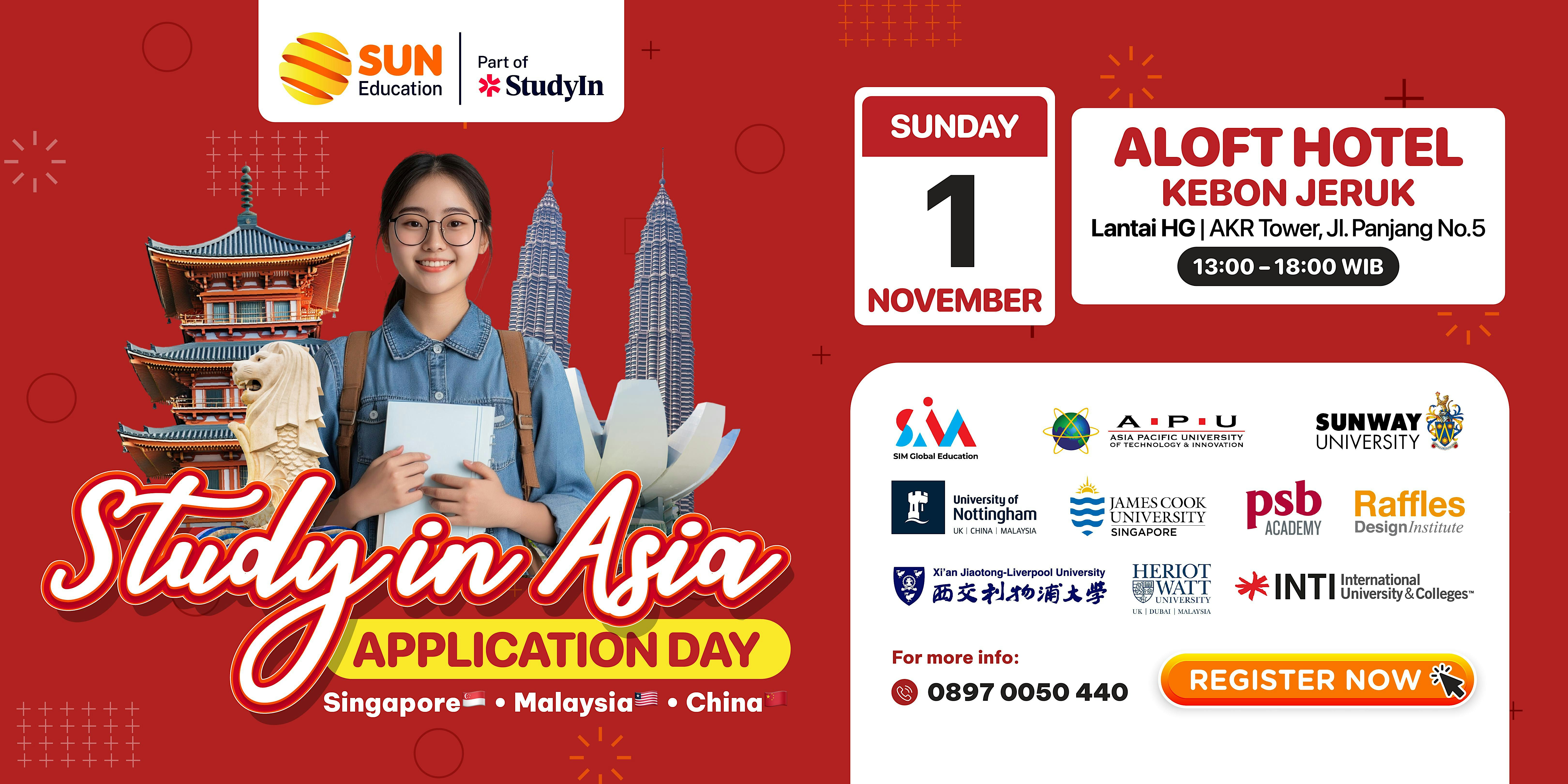 Study in Asia : Aplication Day