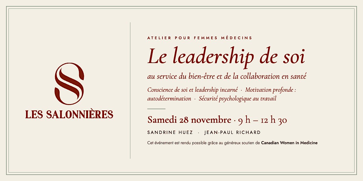 Les Salonnières: Leadership de soi en santé