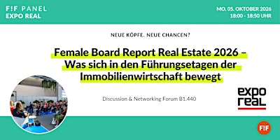 F!F Panel auf der Expo Real 2026
