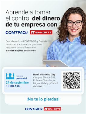 Aprende a tomar el control del dinero de tu empresa con CONTPAQi® y BANORTE
