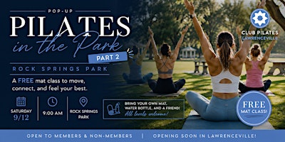 Pop-Up Pilates in the Park - Part 2