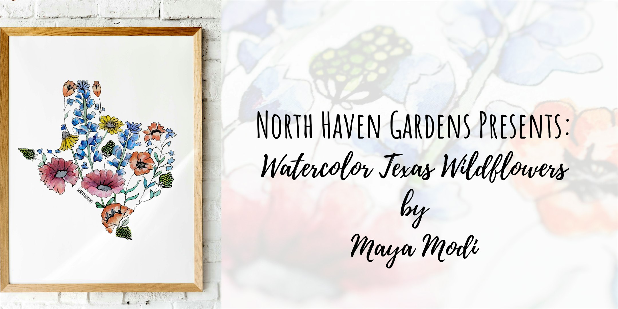 Workshop:  Mindful Watercolor - Texas Native Wildflowers