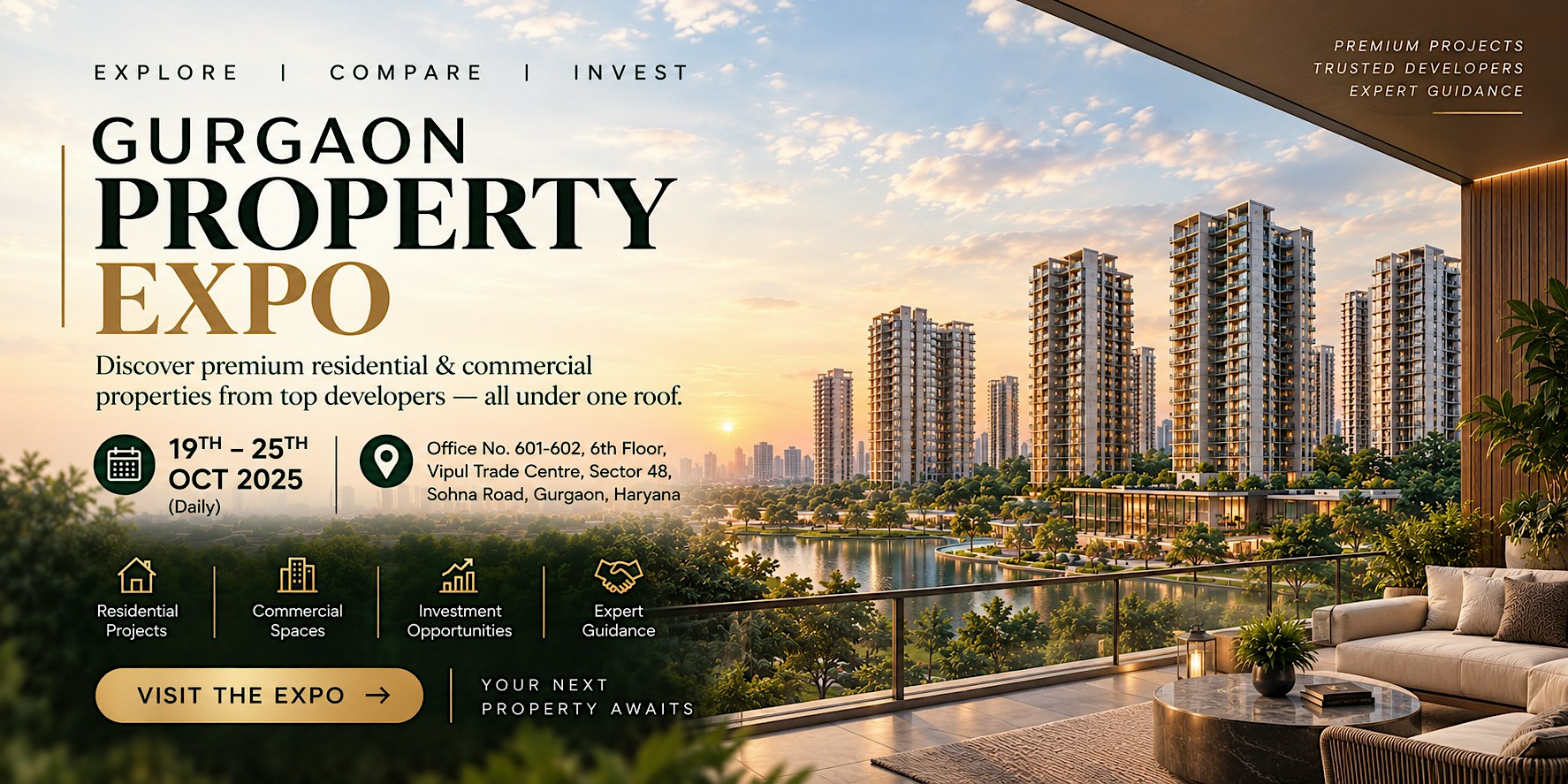 Gurgaon Property Expo 2026 — Your Free 1-to-1 Property Consultation Awaits.