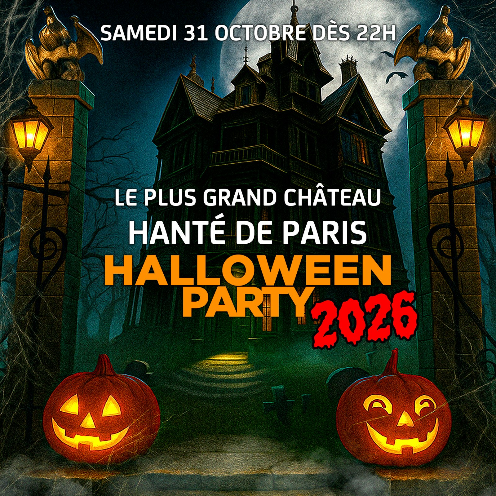 Le plus grand château hante Paris halloween 2026