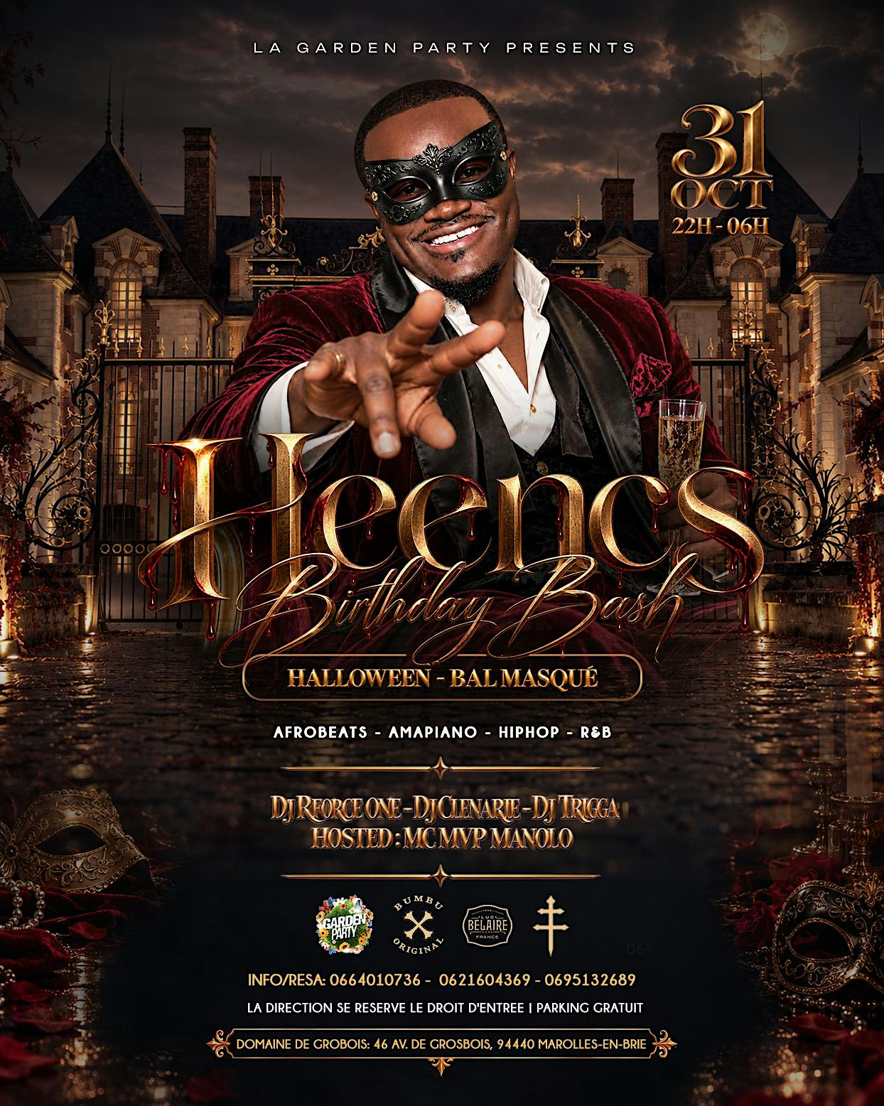 GARDEN PARTY x HEENCS BDAY BASH | SAM 31 OCT | HALOWEEN • BAL MASQUÉ