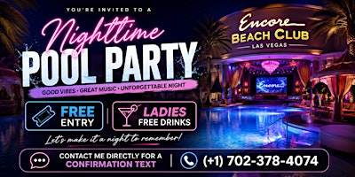 WEDNESDAY NIGHTTIME POOL PARTY (FREE ENTRY)