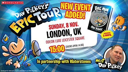 Join Dog Man Creator Dav Pilkey on his Epic Tour!