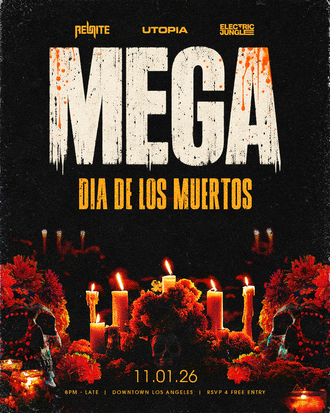 Utopia SUNDAZE: MEGA Dia De Los Muertos Halloween