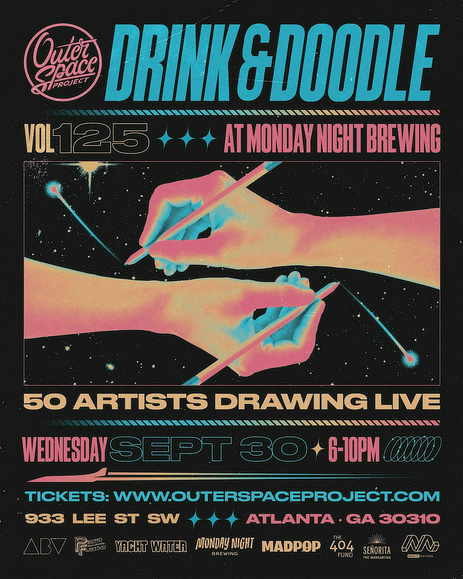 Drink and Doodle Vol. 125 @ Monday Night Brewing (The Garage)