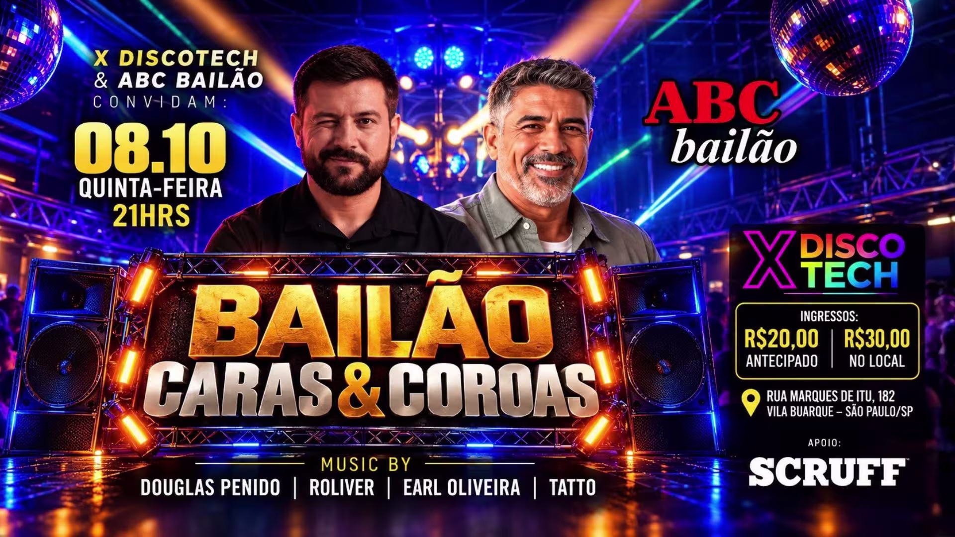 X Discotech & Abc Bailão Apresentam: Bailão Caras & Coroas