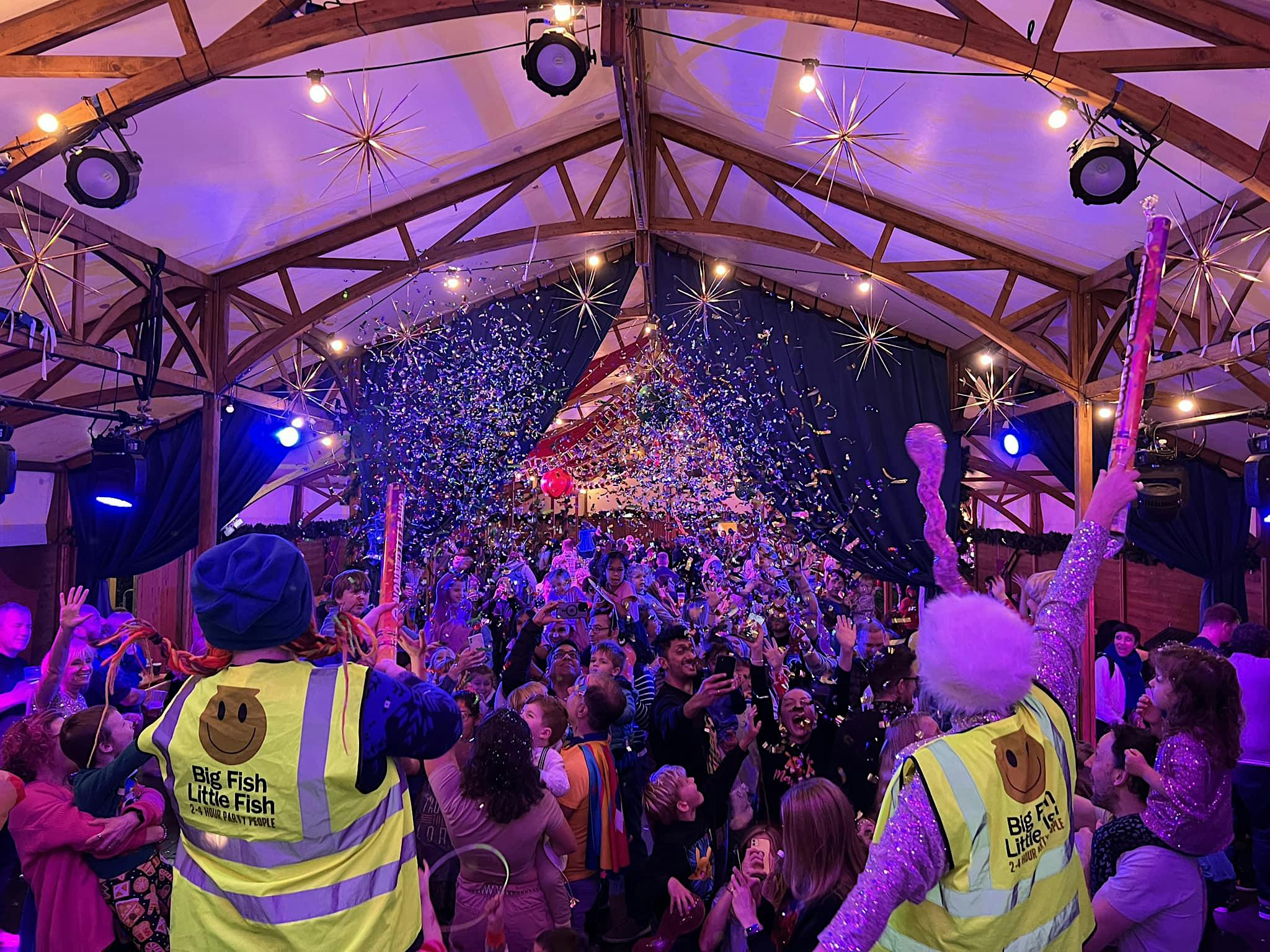 Big Fish Little Fish  SOUTHBANK LONDON  Snow Ball Family Rave Sun 8 Nov