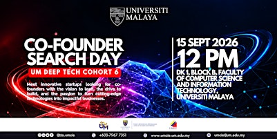 UMDT Co-Founder Search Day 6.0