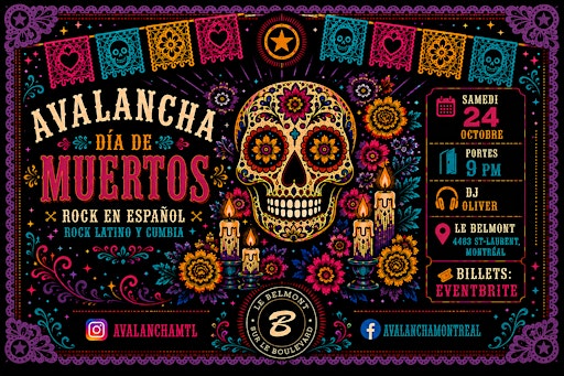 Avalancha: Día de Muertos – 10ª Edición | Rock en español, cumbia & ska