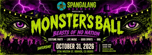 The Monster's Ball - Halloween Concert featuring Beasts of No Nation