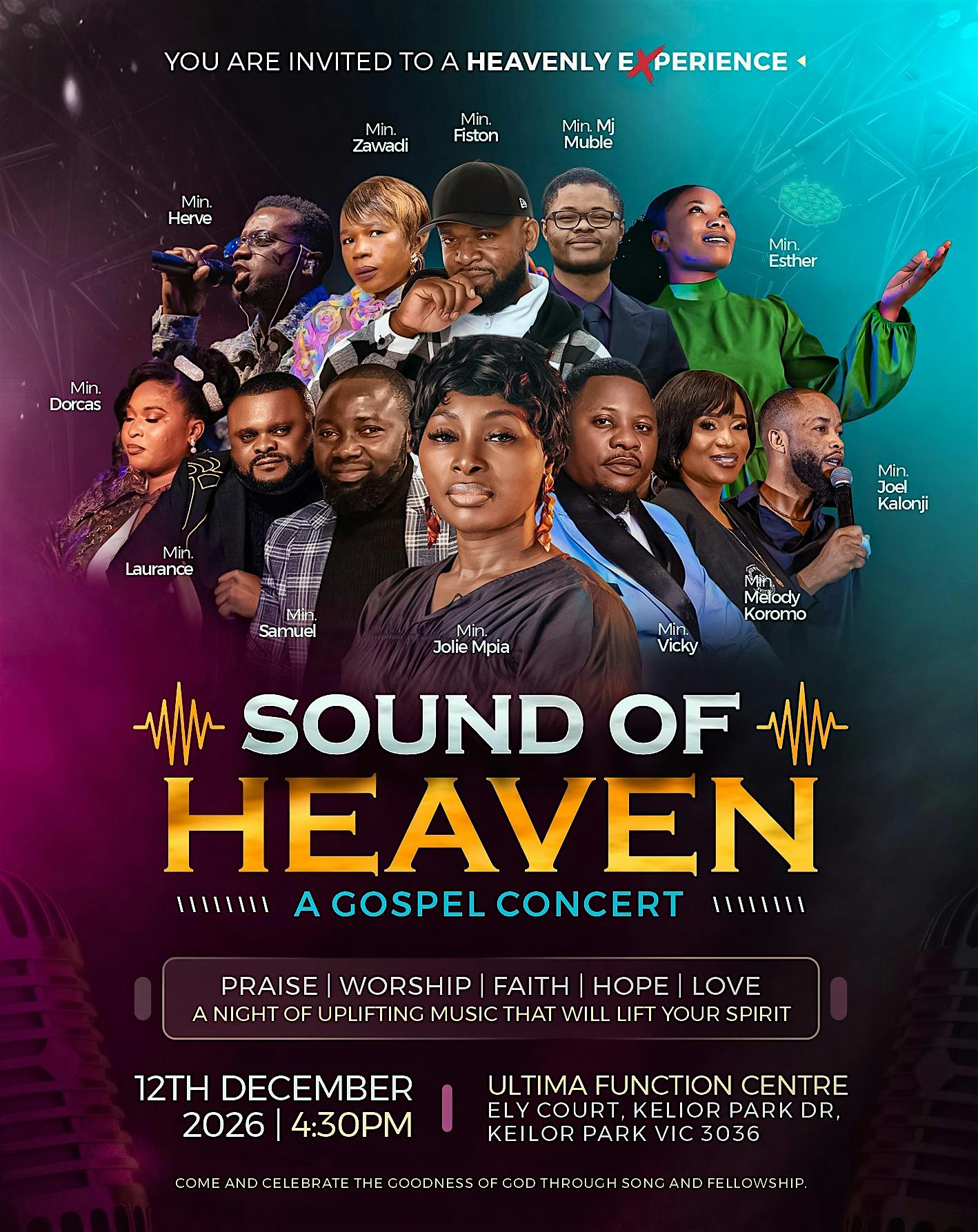 SOUND OF HEAVEN LIVE CONCERT MELBURNE