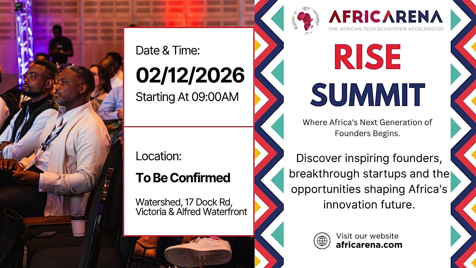AfricArena 2026 Rise Summit  in Cape Town, South Africa