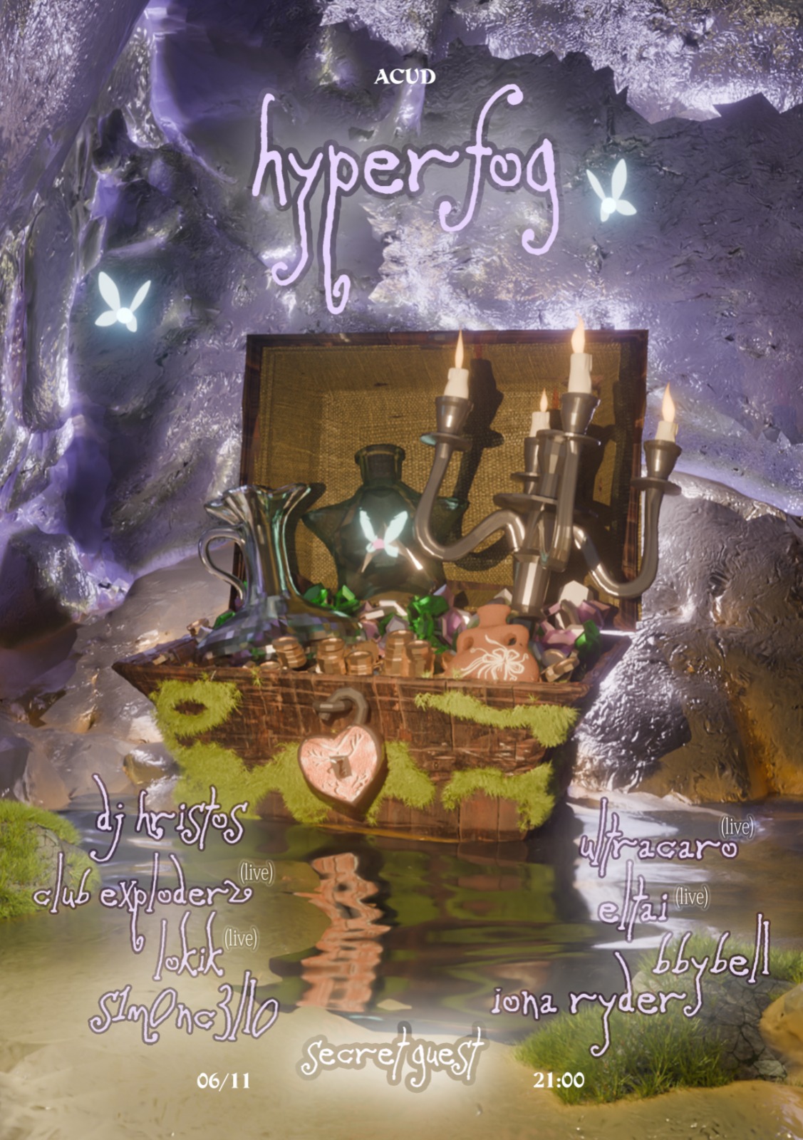 Hyper Fog presents: SECRET GUEST • ultra caro • s1m0nc3ll0 • DJ Hristos