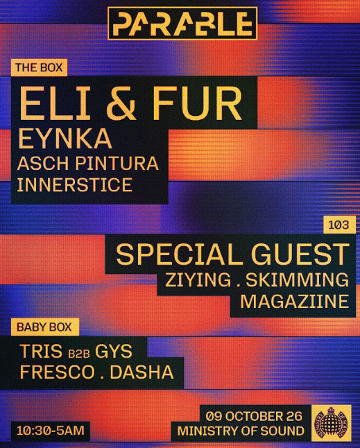 Parable: Eli & Fur, Eynka, NOHR + more