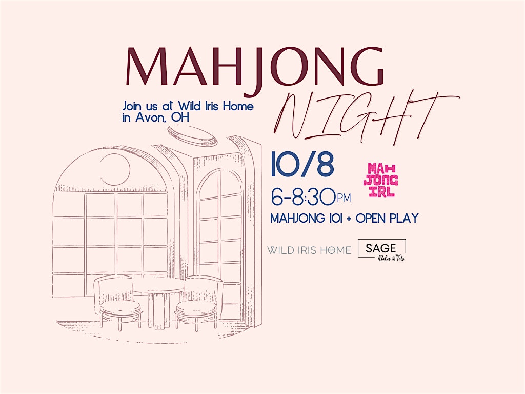Mahjong 101 + Open Play at Wild Iris Home