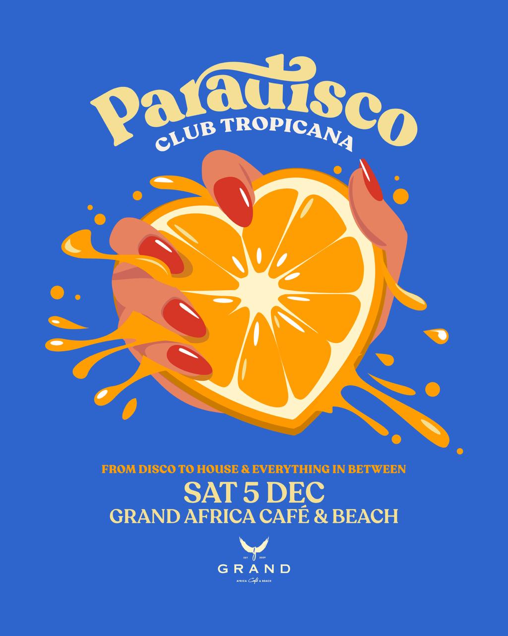 Paradisco - Club Tropicana - 5 December 2026