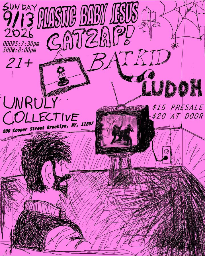 LUDOH,  BATKID,  Catzap!,  Plastic Baby Jesus