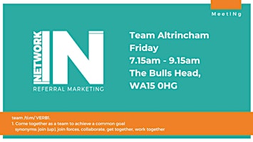 NetworkIN Team Altrincham Breakfast Fortnightly Meeting