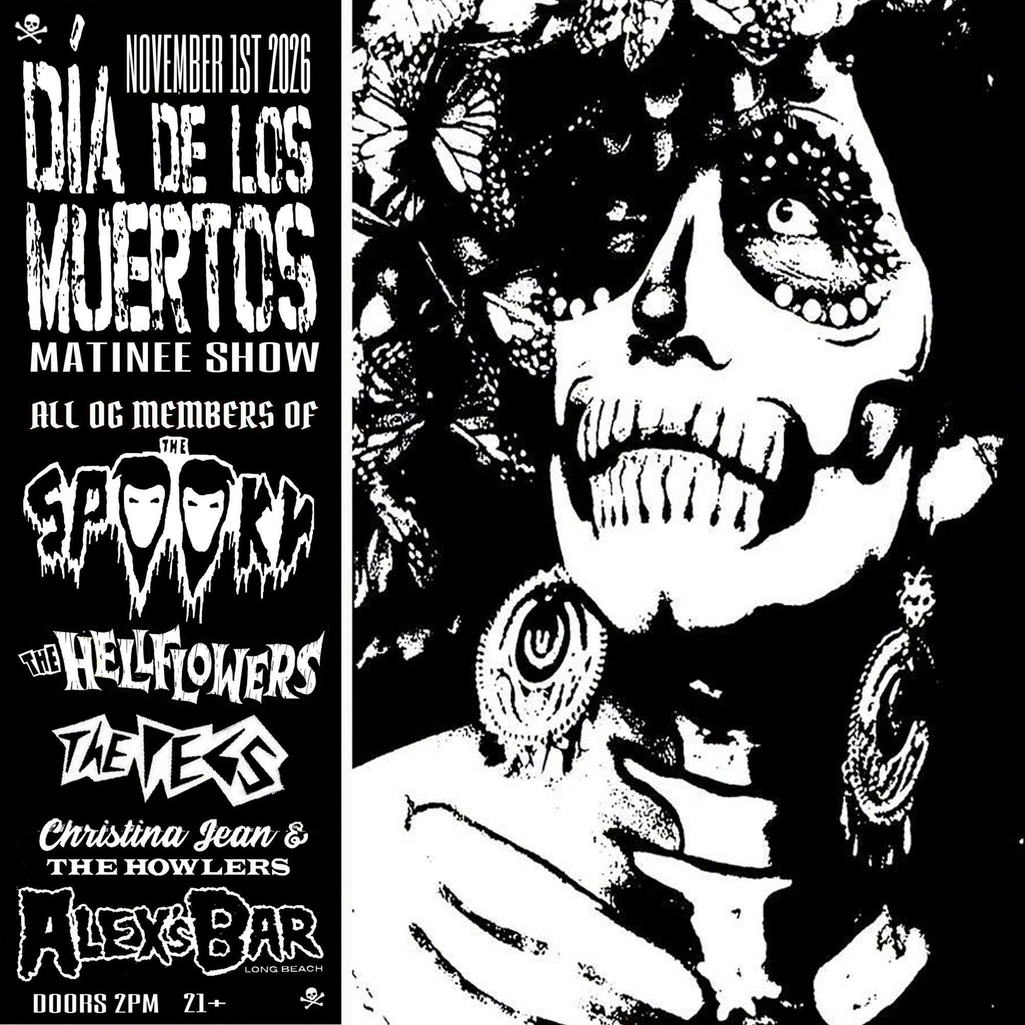 The Spooky + The Hellflowers + The Pegs + Christina Jean & The Howlers