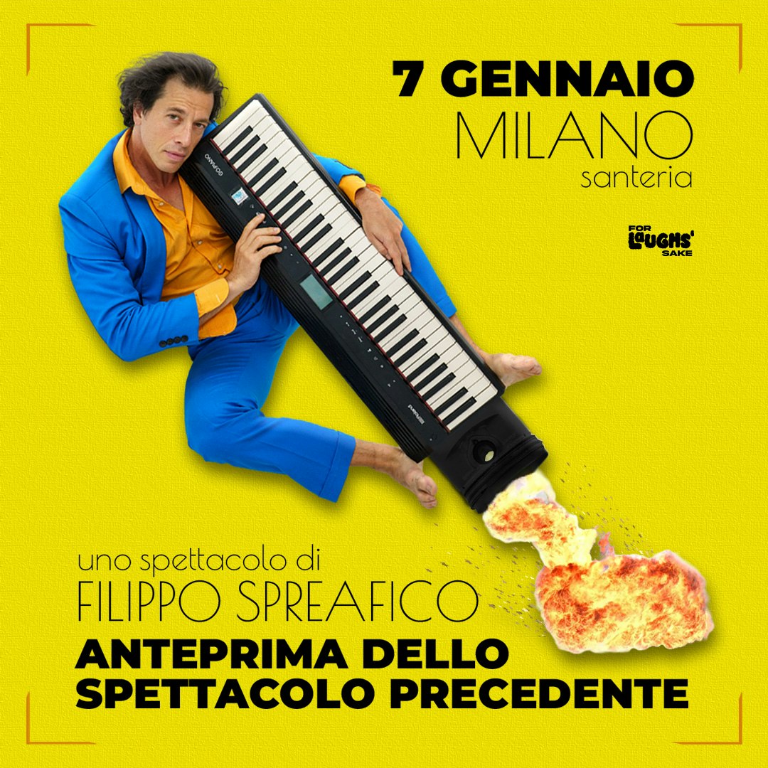 Filippo Spreafico - Anteprima dello Spettacolo Precedente @Santeria | Milano