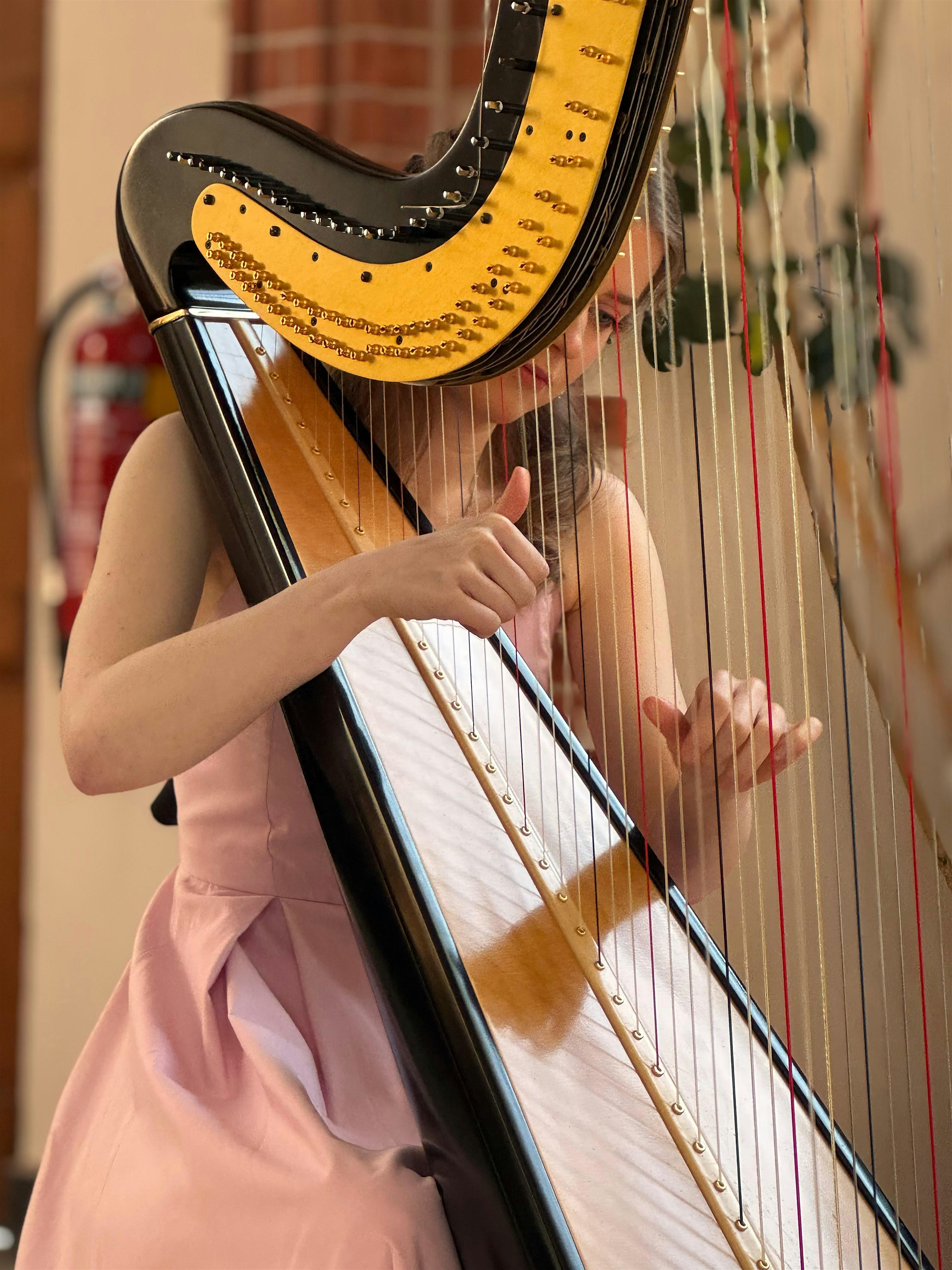 Music on the harp