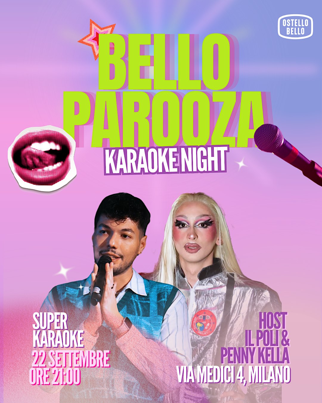BELLOPAROOZA KARAOKE • Ostello Bello Milano Duomo