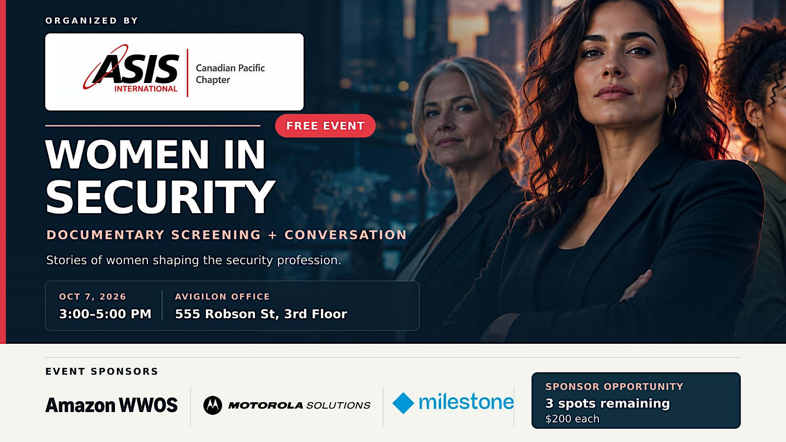 Women in Security Documentary Watch Party