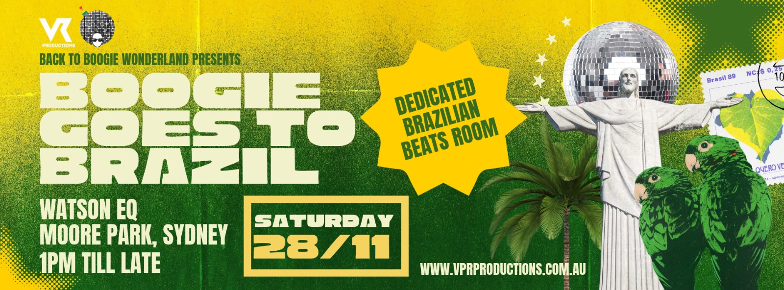 BACK TO BOOGIE WONDERLAND & VR PRODUCTIONS presents BOOGIE GOES TO BRASIL
