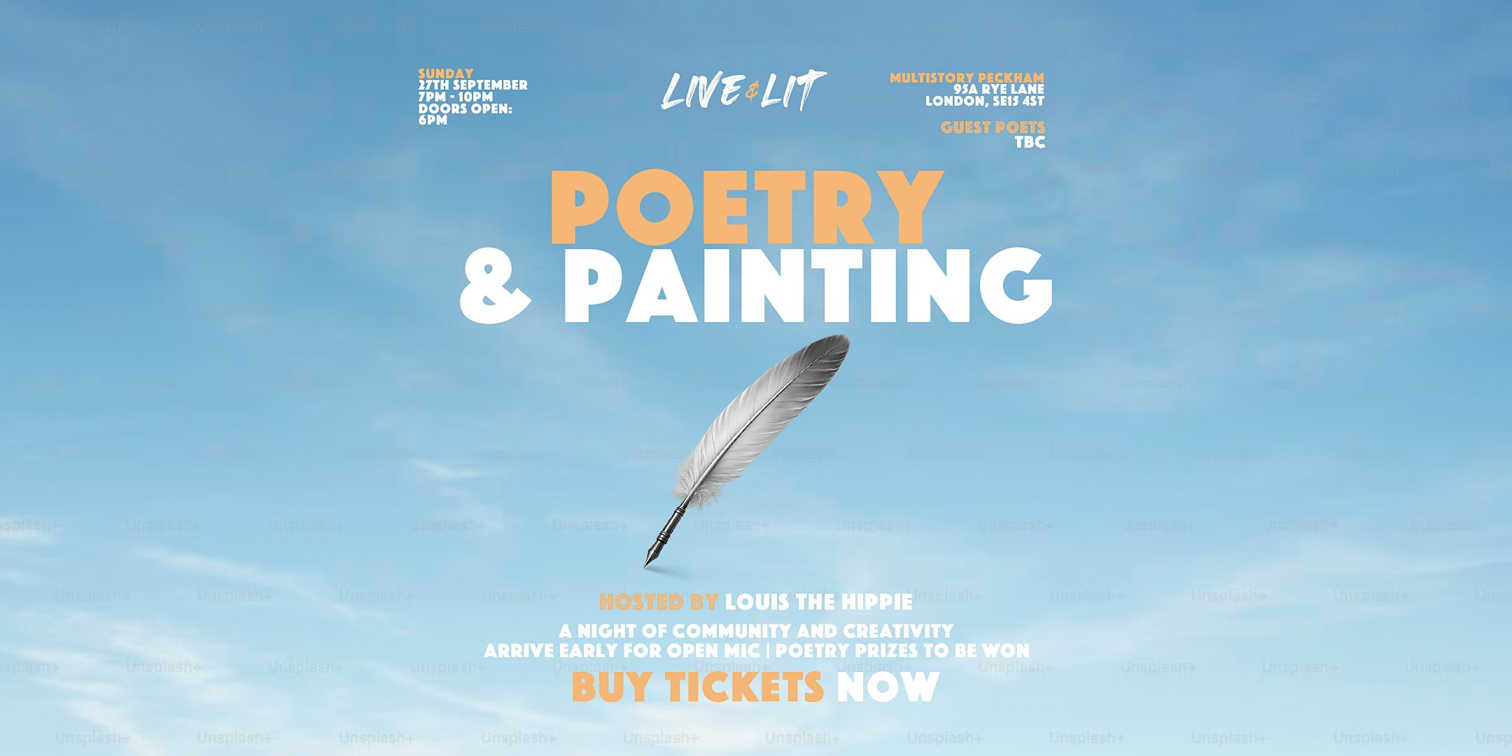 Live&Lit: POETRY & PAINTING! Open mic & Live Band