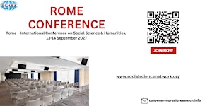 Rome –International Conf on Social Science & Humanities13-14 September 2027