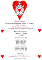 Speed Dating 25 - 35 years. Mondays