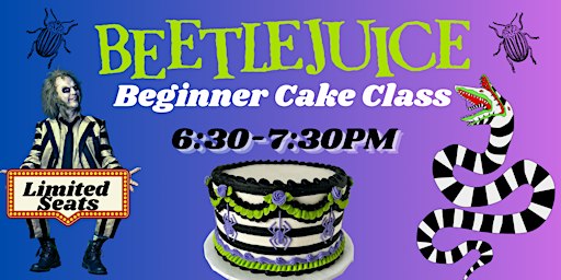 Beetlejuice Halloween Cake Class | Beginner Friendly