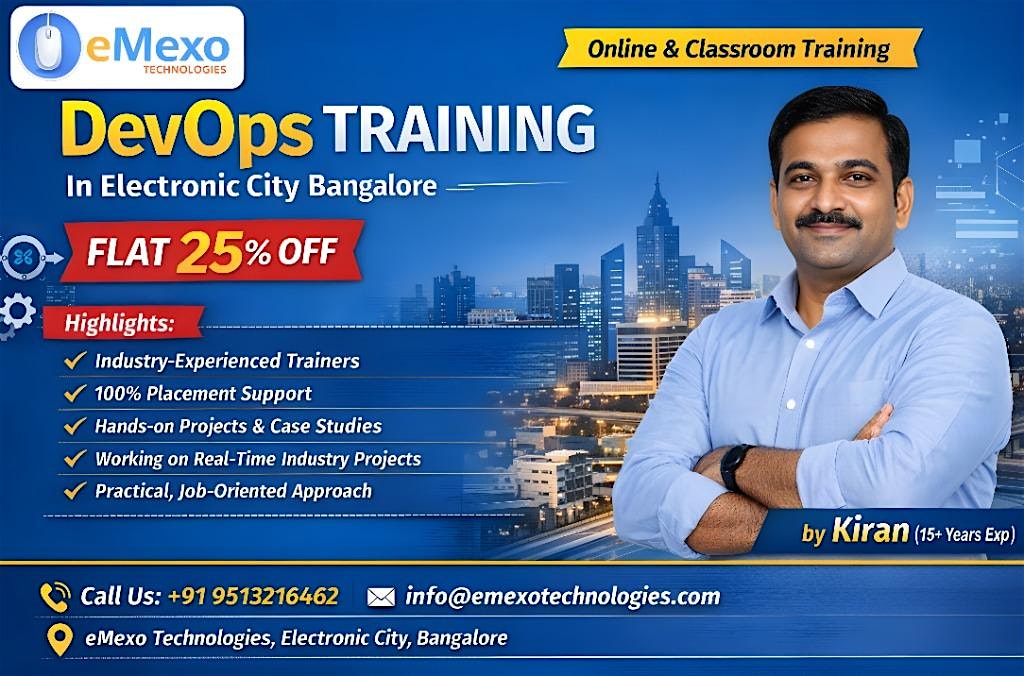 Free DevOps Demo Class in Electronic City Bangalore | eMexo Technologies