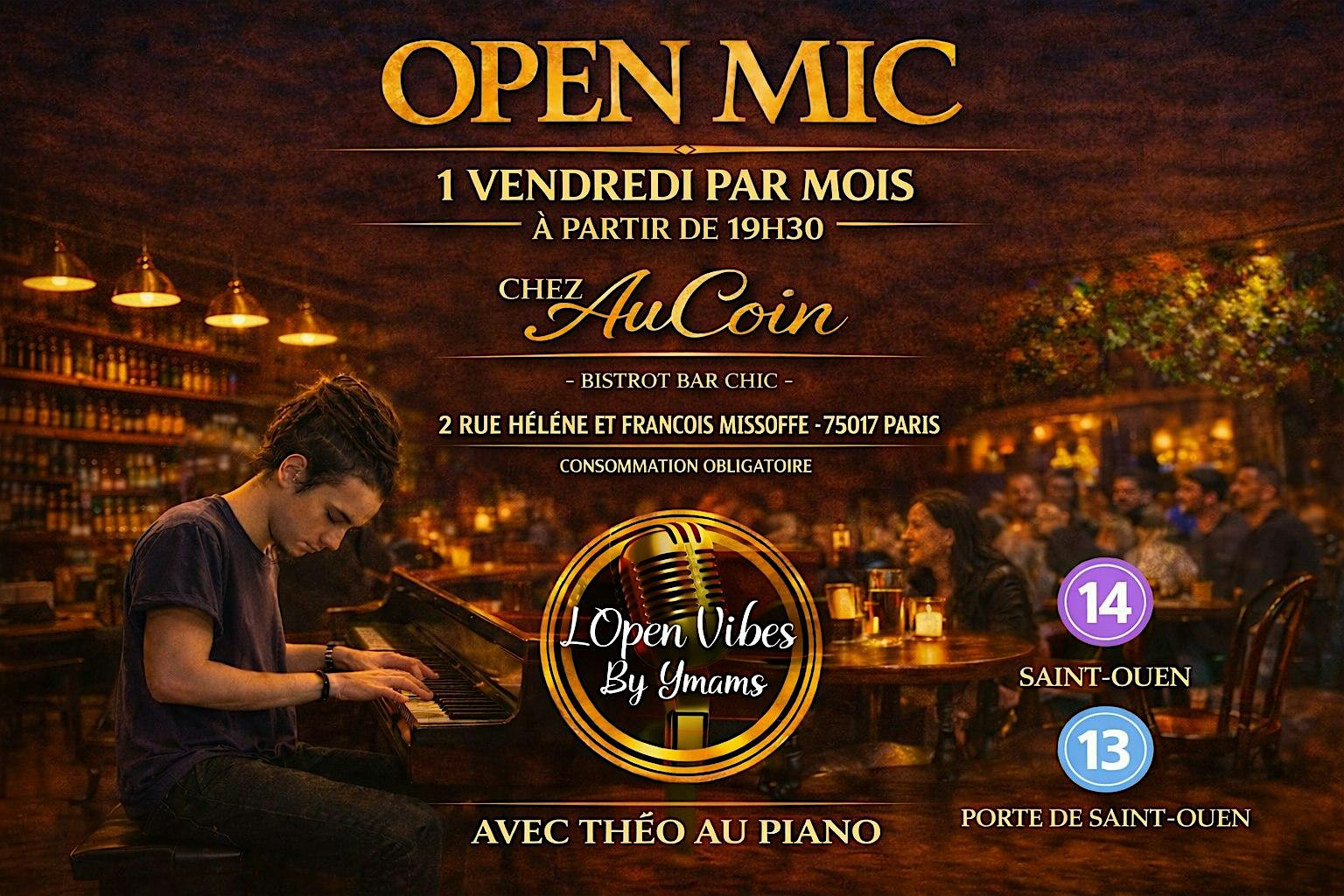 OPEN MIC PARIS / JAM - LIVE MUSIC PARIS ! L'OPEN-VIBES !