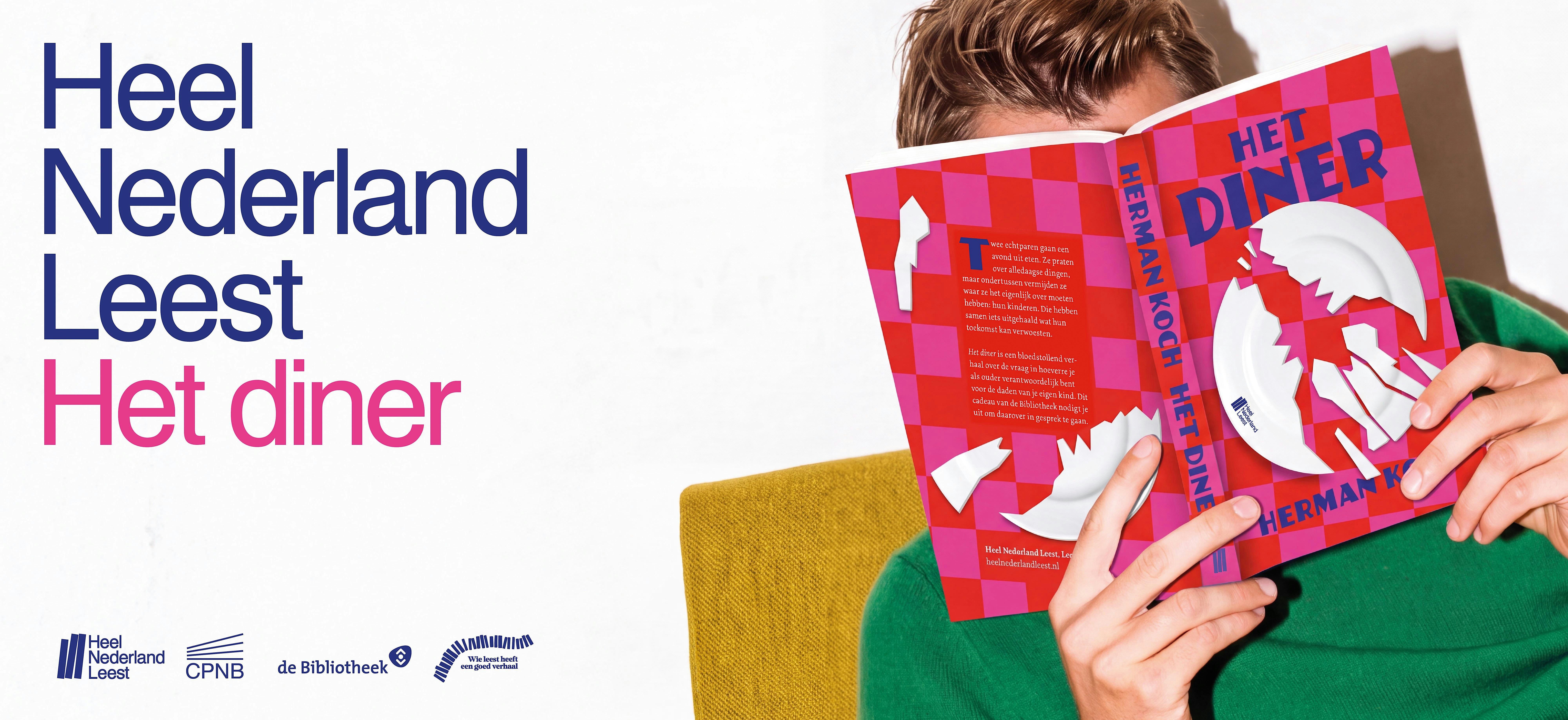 Feestelijke opening Heel Nederland Leest met Herman Koch