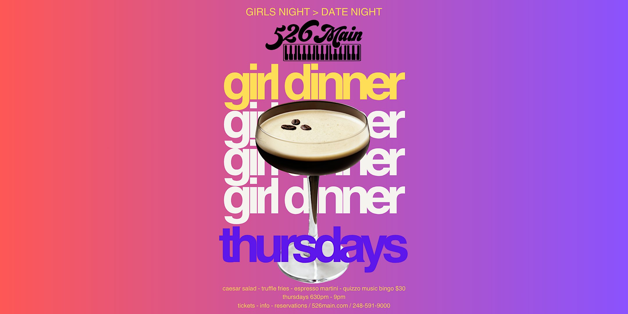 GIRL DINNER - GIRLS NIGHT OUT DUELING PIANOS then late night karaoke