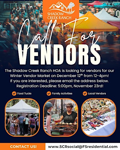 SCR Winter Vendor Market- Vendor Registration