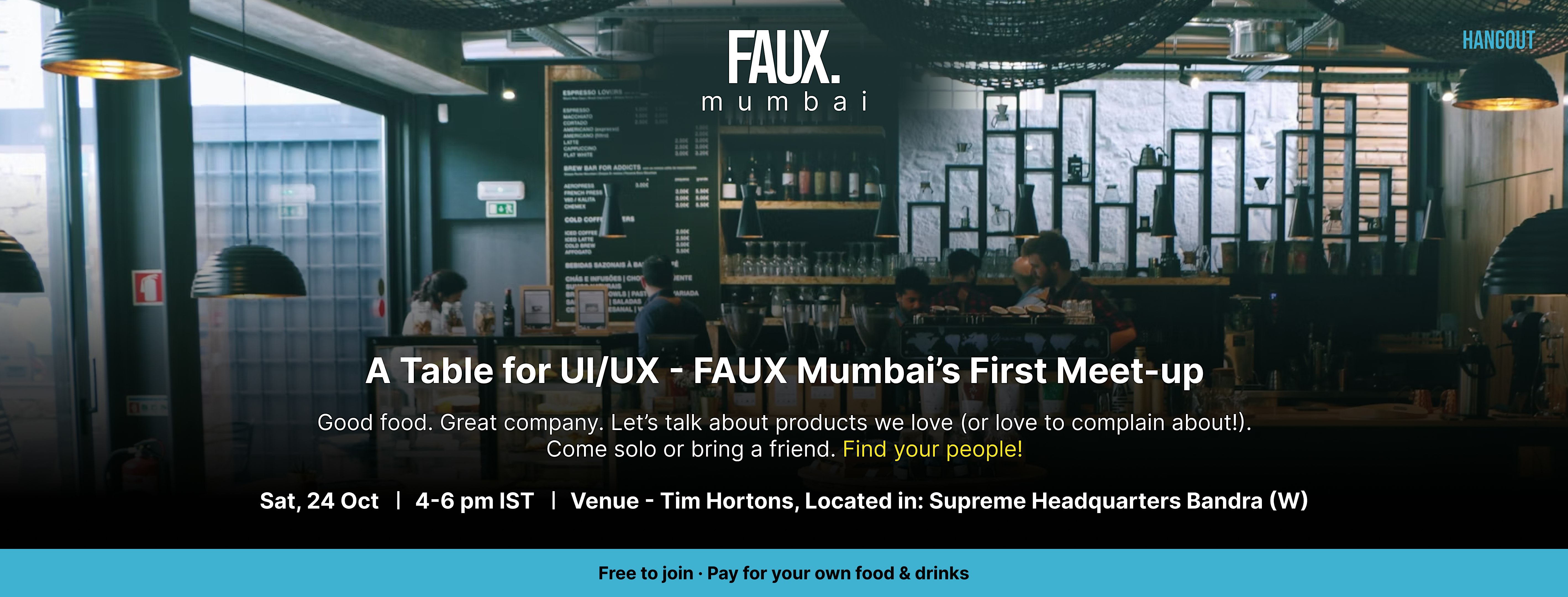 A Table for UI/UX | FAUX Mumbai’s first meet-up